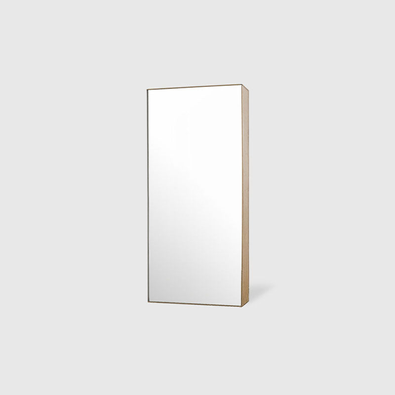 Slim Frame Mirror - 1200 x 600 - Black Oak