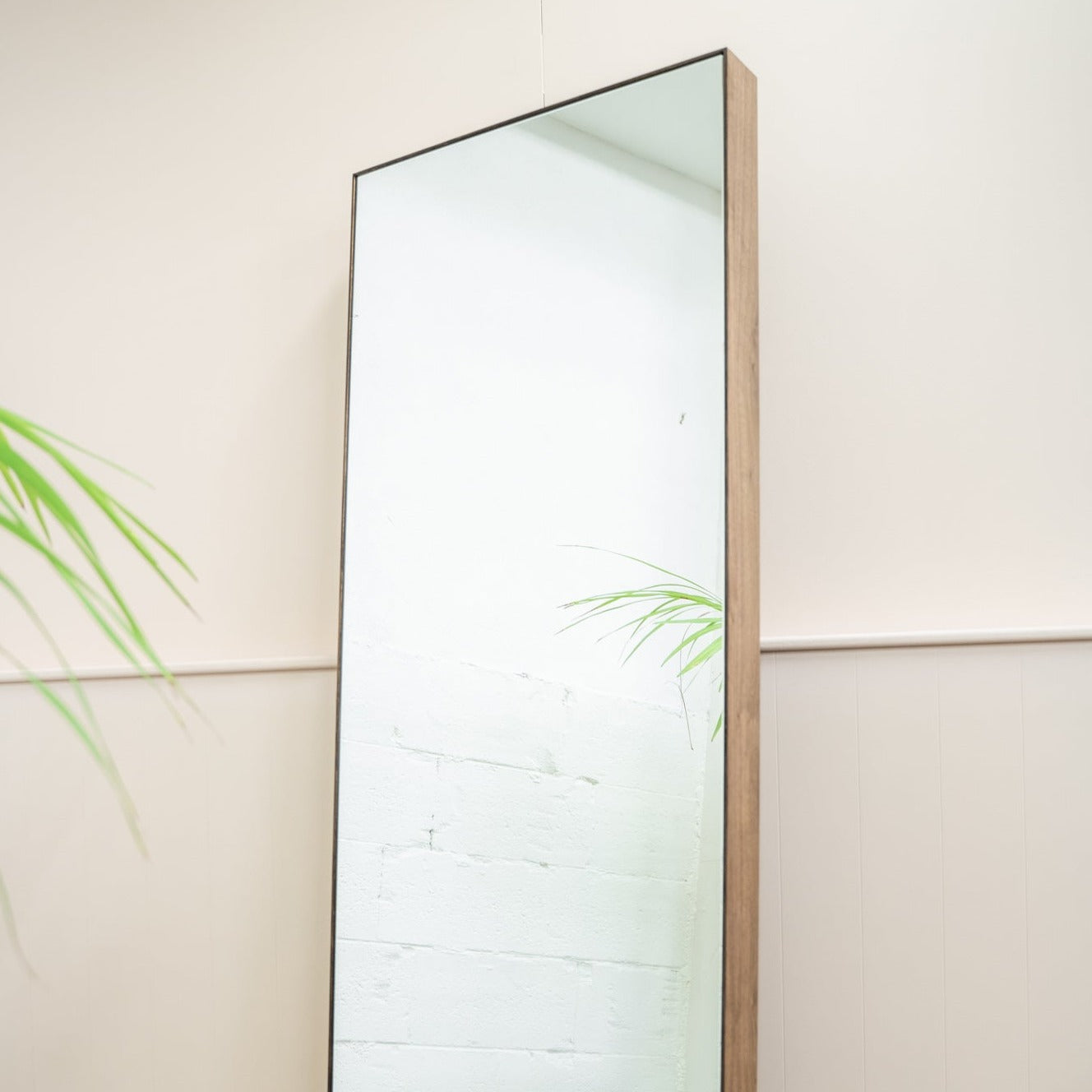 Slim Frame Mirror - 1700 x 600 - Walnut